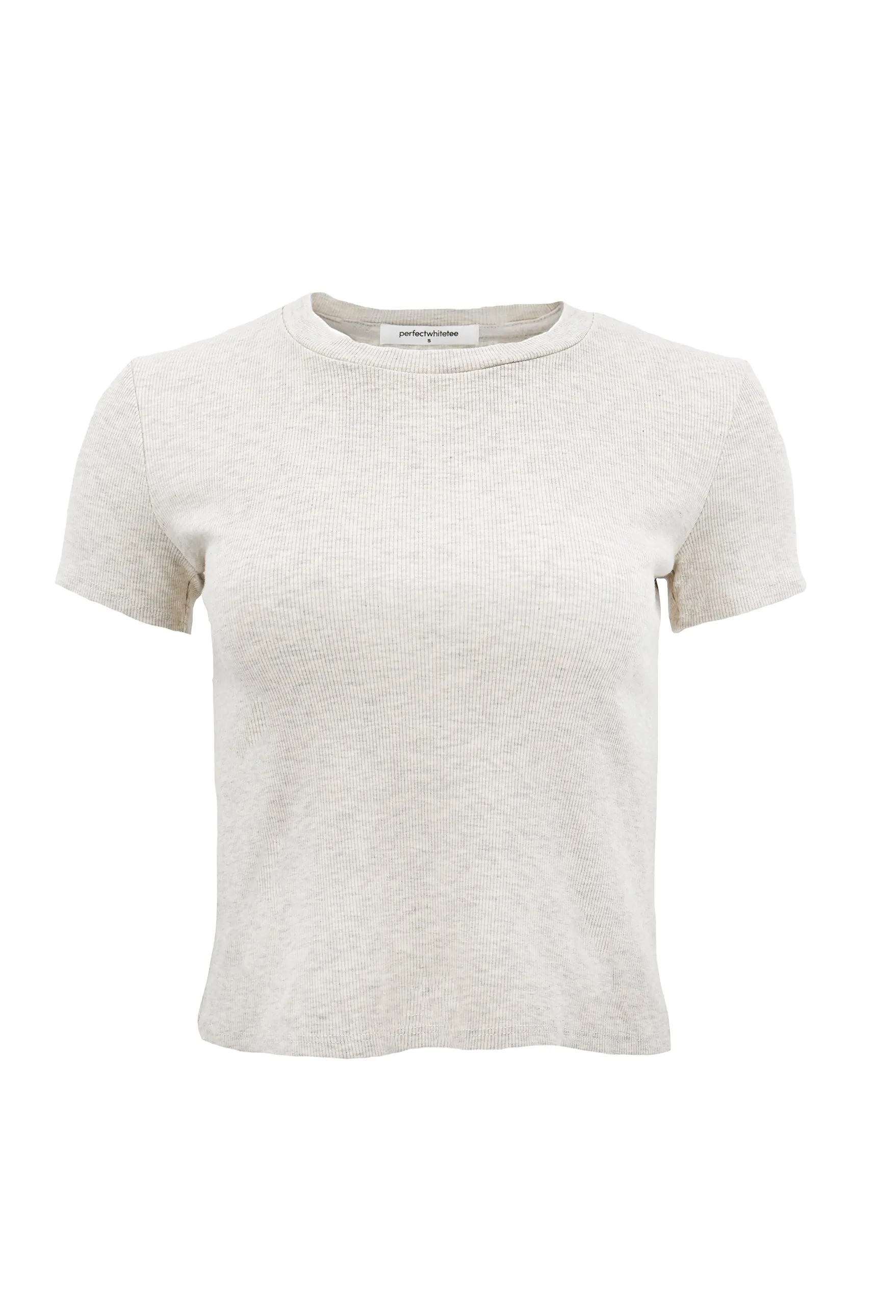 Katz Ribbed T-Shirt in Heather Oat