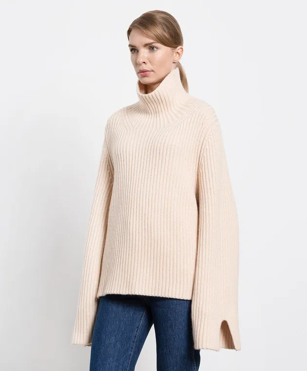 Khaite Light beige cashmere sweater