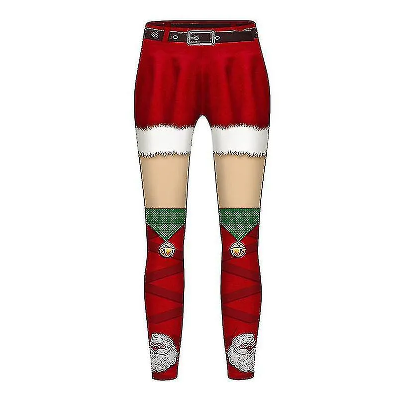 Kids Child Christmas Novelty Leggings Xmas Pants Printed Trousers