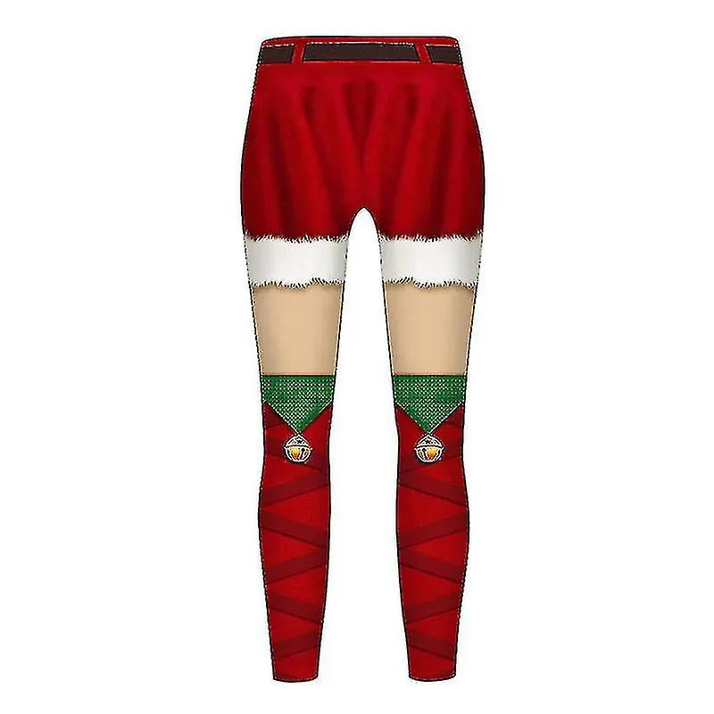 Kids Child Christmas Novelty Leggings Xmas Pants Printed Trousers