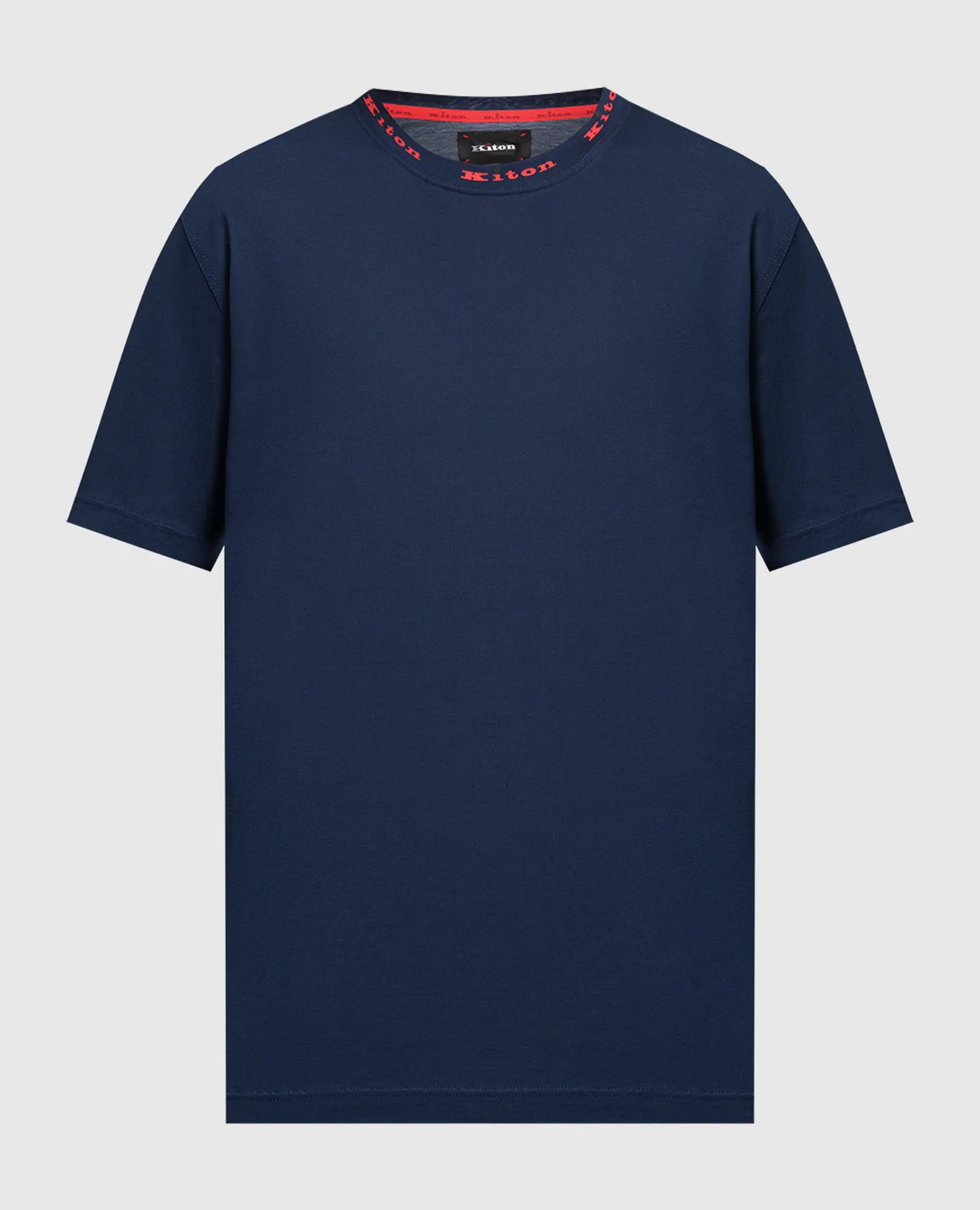 Kiton Blue t-shirt with logo