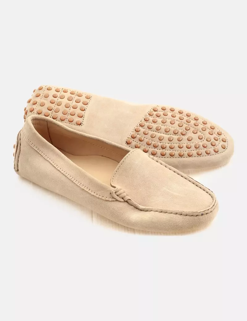 KOIO Mocasines planos beige