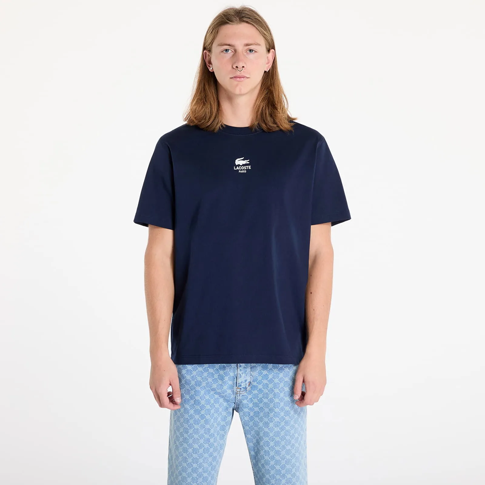 Lacoste T-shirt Tee-Shirt&Turtle Neck Shirt Navy Blue L