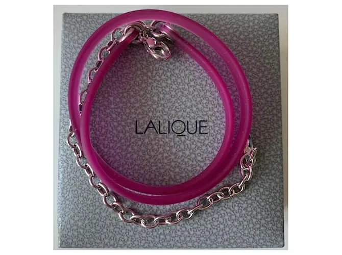 Lalique Collares Plata Rosa 