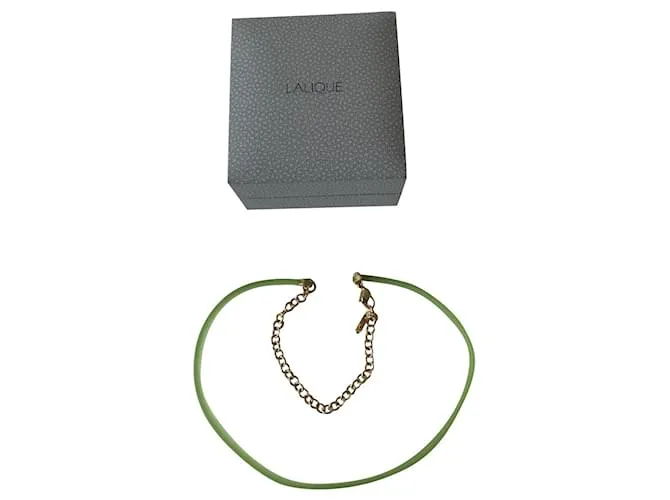 Lalique Collares Plata Verde 