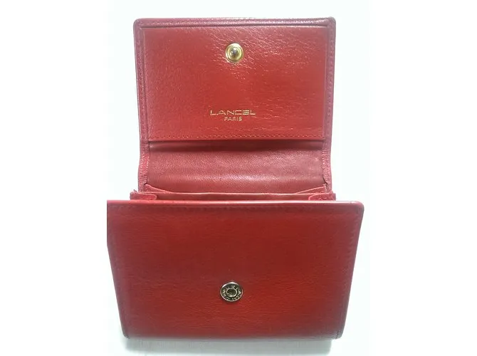 Lancel billetera Roja 