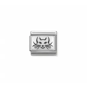 Link Nomination Acero y Plata "Gato" 330109 05