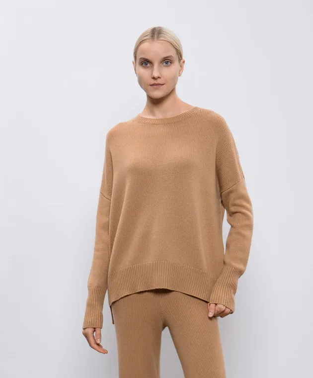 LISA YANG Mila cashmere sweater in brown