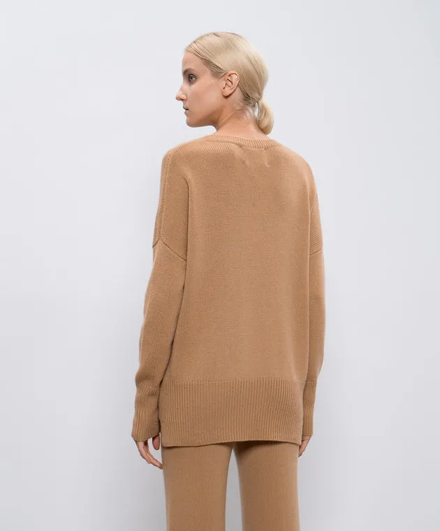 LISA YANG Mila cashmere sweater in brown