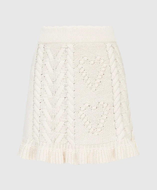 Love Shack Fancy Brendana textured mini skirt