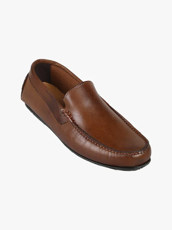 Made In Italy Mocasines de piel para hombre.