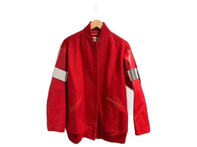 MAISON MARTIN MARGIELA Chaquetas T.ÉL 40 Lana Roja 