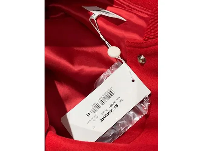 MAISON MARTIN MARGIELA Chaquetas T.ÉL 40 Lana Roja 