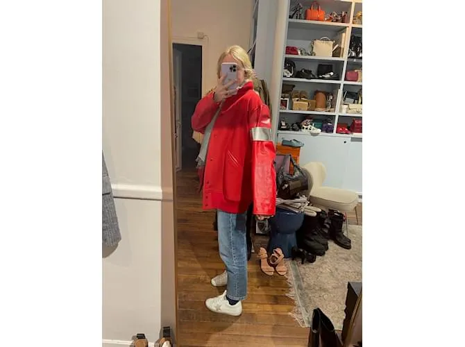 MAISON MARTIN MARGIELA Chaquetas T.ÉL 40 Lana Roja 