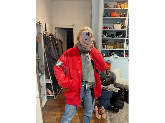 MAISON MARTIN MARGIELA Chaquetas T.ÉL 40 Lana Roja 