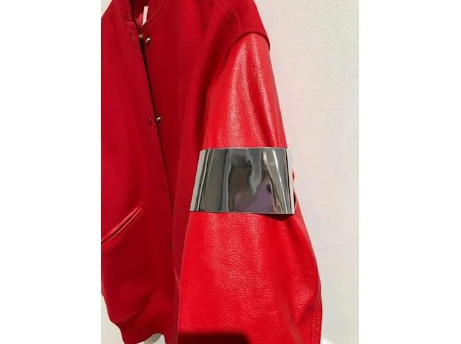 MAISON MARTIN MARGIELA Chaquetas T.ÉL 40 Lana Roja 