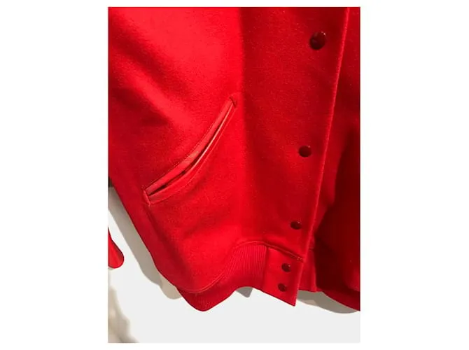 MAISON MARTIN MARGIELA Chaquetas T.ÉL 40 Lana Roja 