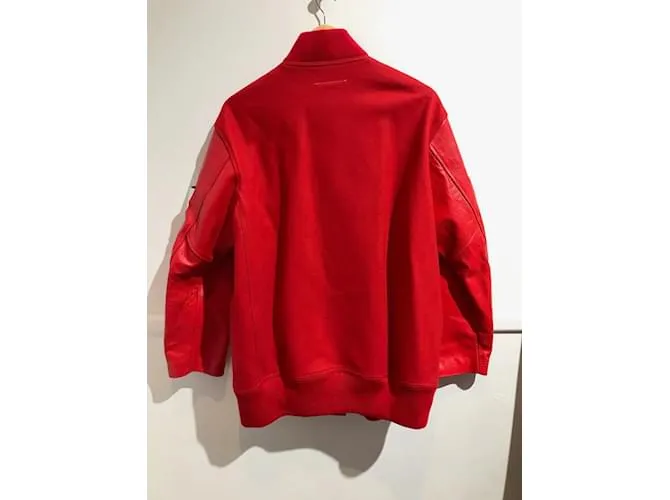 MAISON MARTIN MARGIELA Chaquetas T.ÉL 40 Lana Roja 