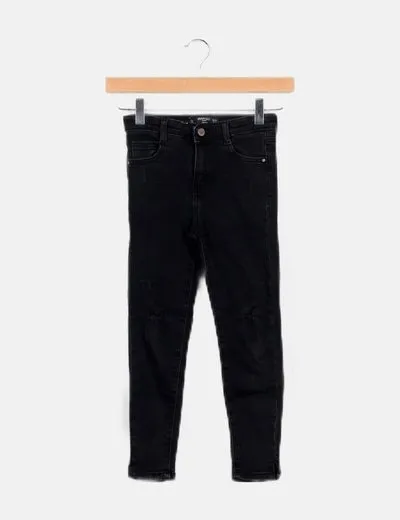 Mango Pantalón negro denim