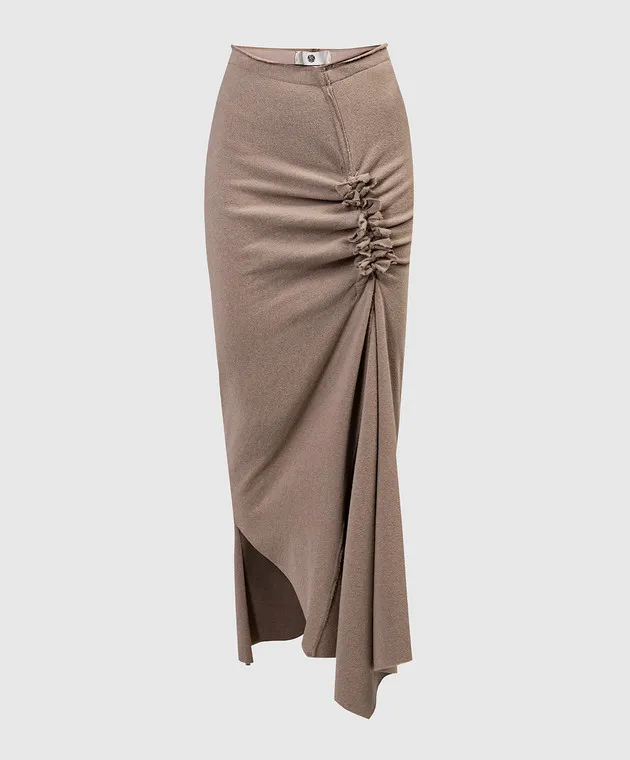 Marc Le Bihan Skirt of asymmetric cut with drapery