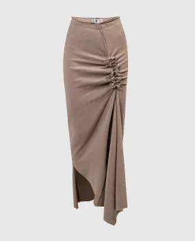 Marc Le Bihan Skirt of asymmetric cut with drapery