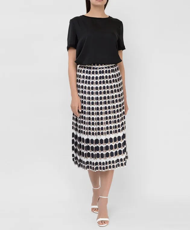 Marina Rinaldi Geometric print skirt