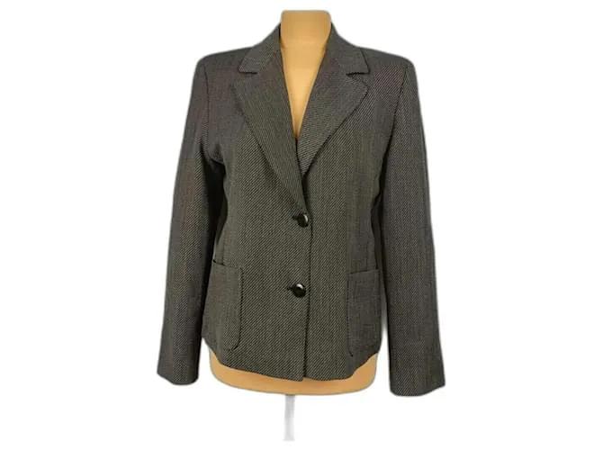 Max Mara Chaquetas Castaño Negro 