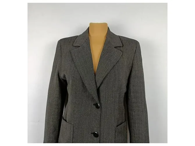 Max Mara Chaquetas Castaño Negro 