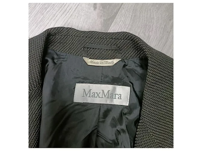 Max Mara Chaquetas Castaño Negro 