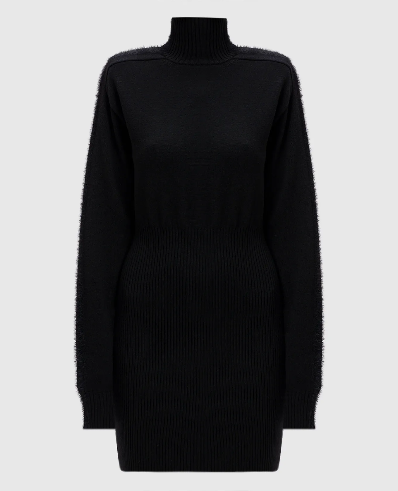 Max Mara Sportmax Black DARMA mini dress made of wool