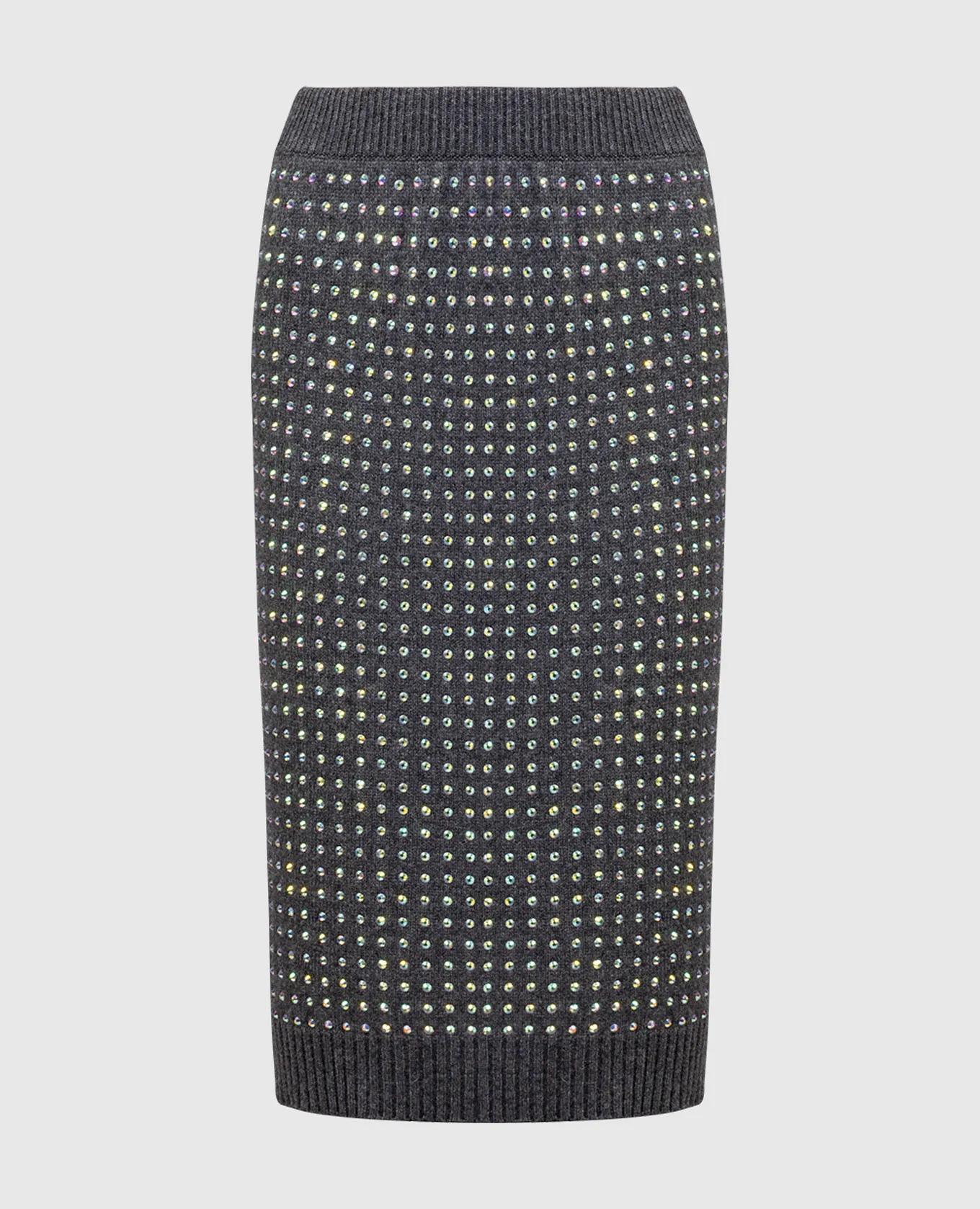 Max Mara Sportmax Gray skirt Dentice with crystals