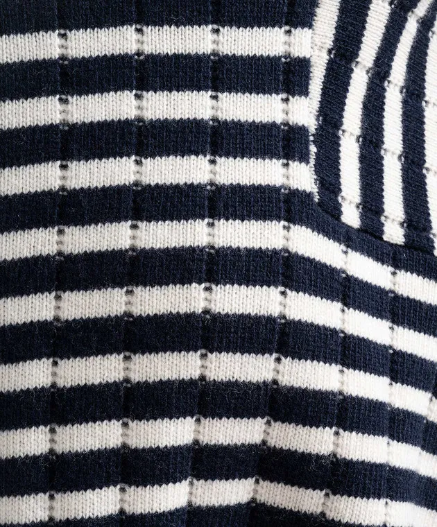 Max Mara Weekend Bird blue striped wool sweater