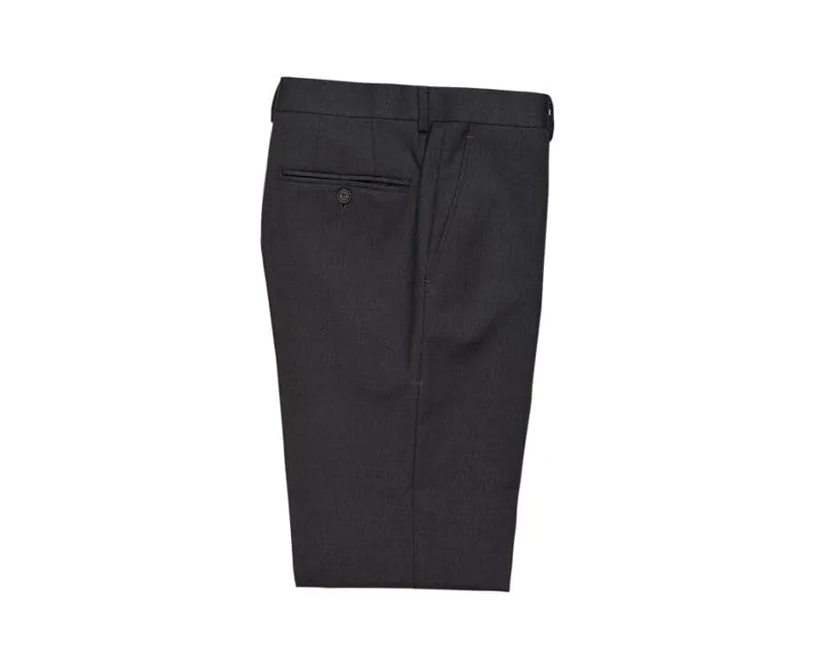 Men's Grey Anthracite Suit Trousers - LAZARE