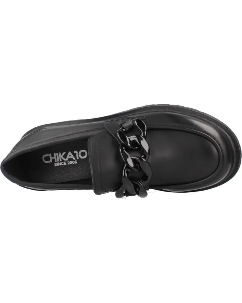 Mocasines CHIKA10  de Mujer MOCASINES MUJER MODELO DALLAS 05 FE COLOR  NEGRO