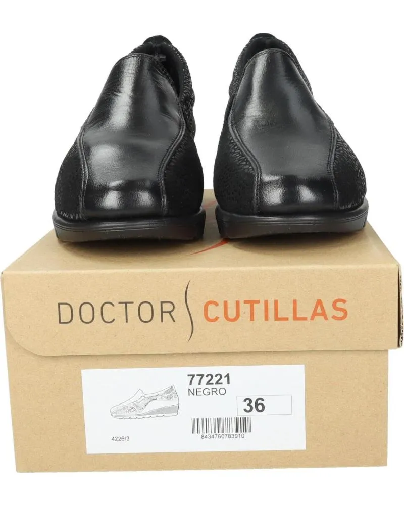 Mocasines D`CUTILLAS  de Mujer 77221  NEGRO