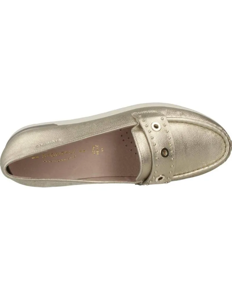 Mocasines de Mujer STONEFLY SARYN 3 LAMINATED LTH ORO