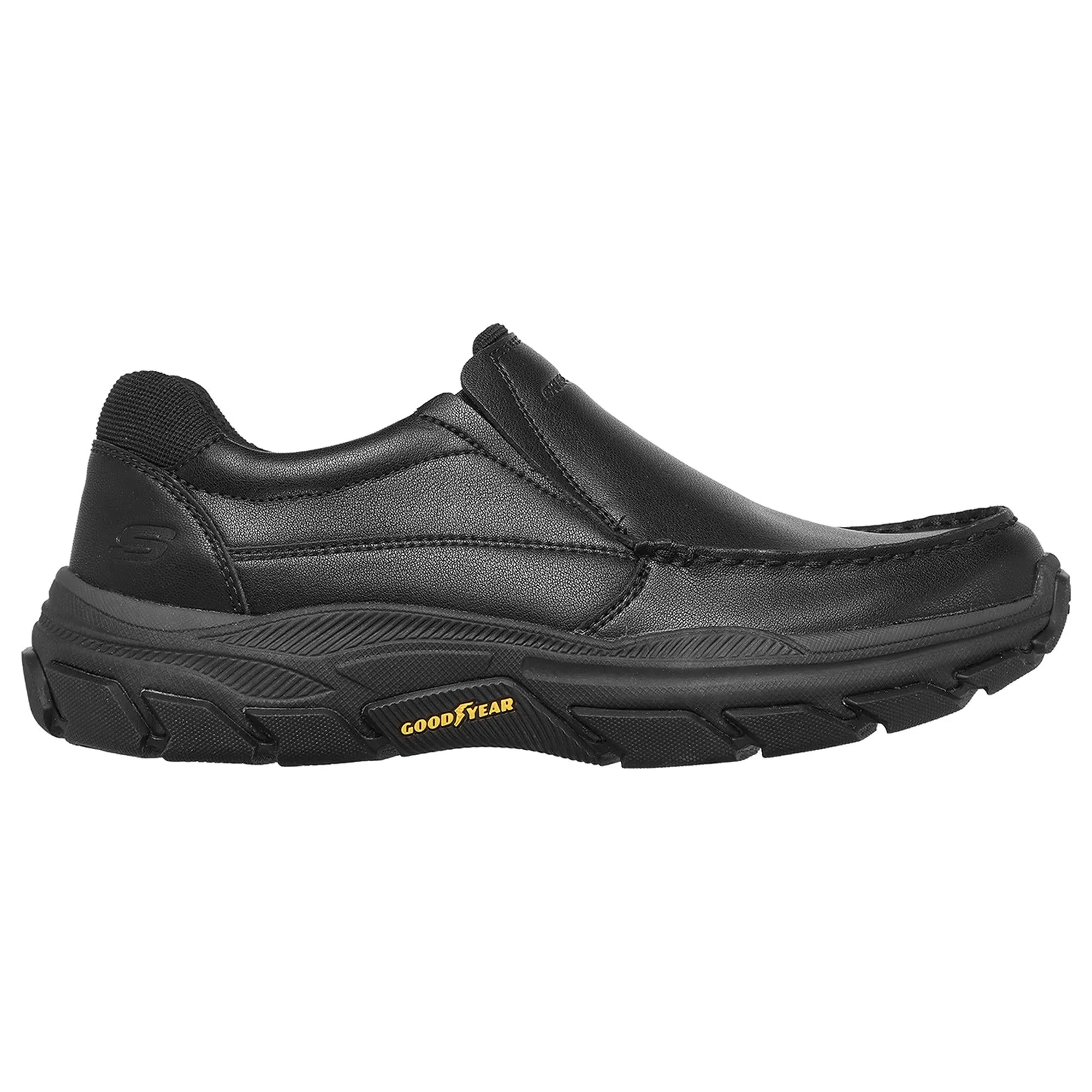 Mocasines   Hombre   piel   estilo  portivo   Negro