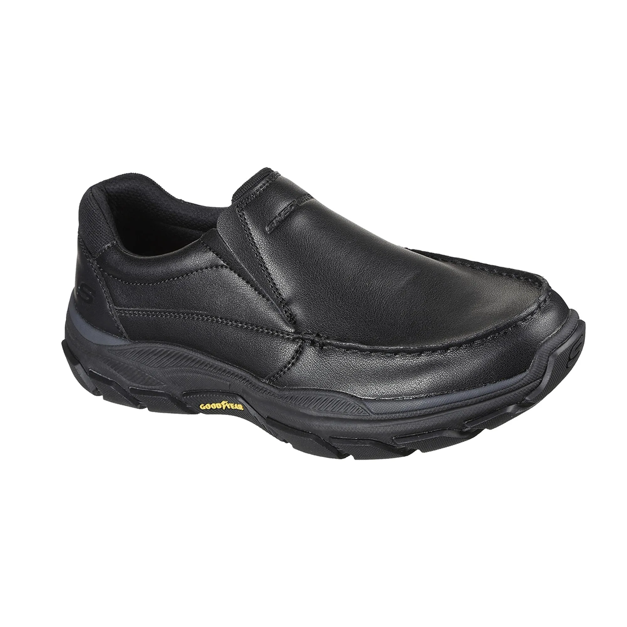 Mocasines   Hombre   piel   estilo  portivo   Negro