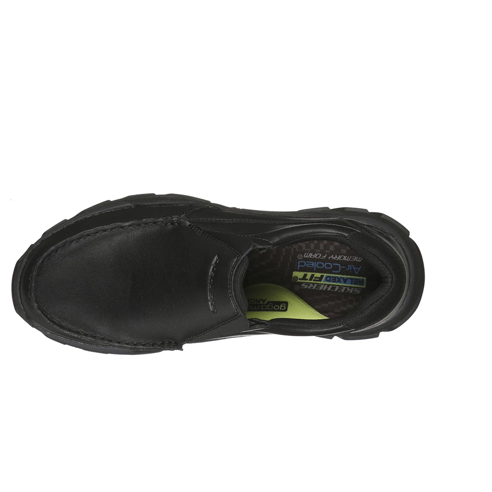 Mocasines   Hombre   piel   estilo  portivo   Negro