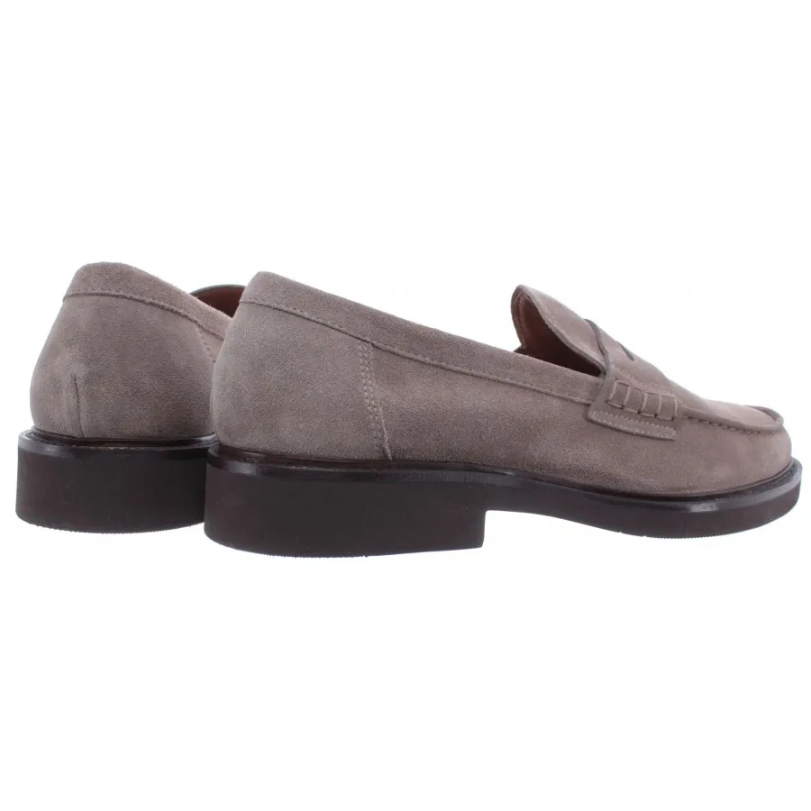 Mocasines Hombres DOUCAL'S Daino Taupe Gamuza Gris