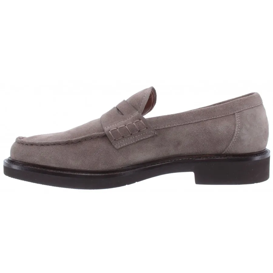 Mocasines Hombres DOUCAL'S Daino Taupe Gamuza Gris