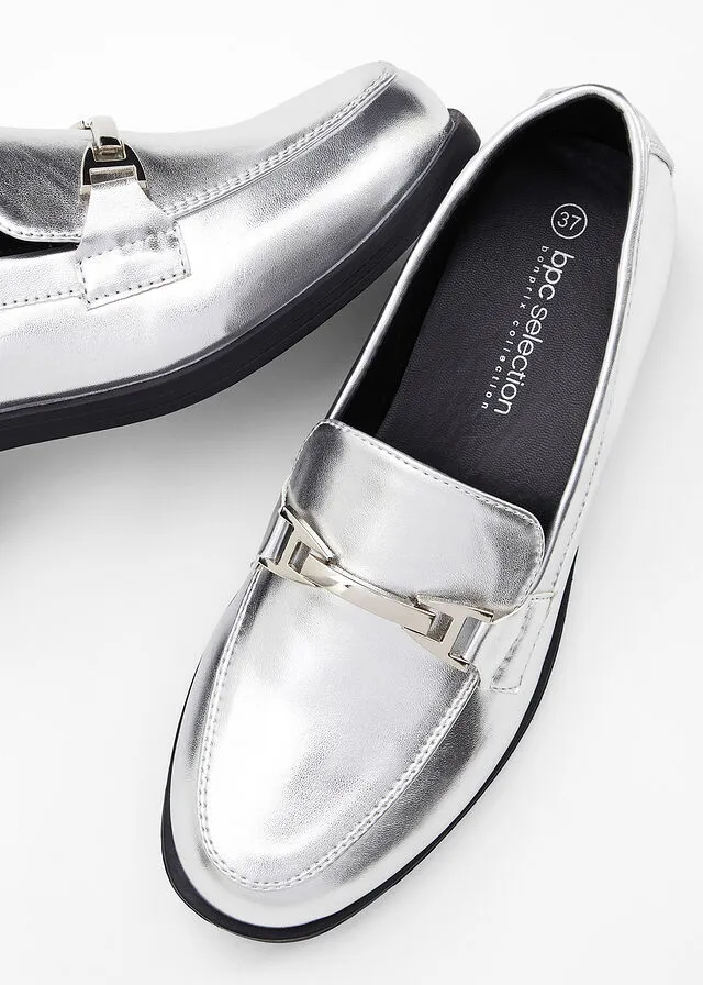 Mocasines Plata