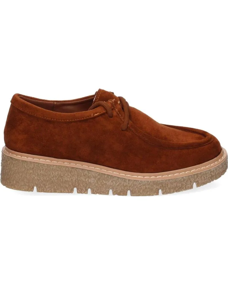 Mocasines PUNTOSALAO  de Mujer MOCASINES DE MUJER ESTILO WALLABEE COMODOS COLOR CAMEL YZ24-  VARIOS COLORES