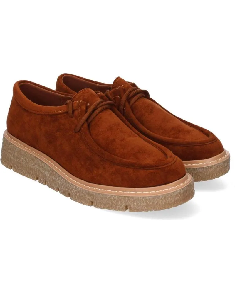 Mocasines PUNTOSALAO  de Mujer MOCASINES DE MUJER ESTILO WALLABEE COMODOS COLOR CAMEL YZ24-  VARIOS COLORES