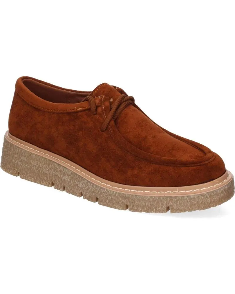 Mocasines PUNTOSALAO  de Mujer MOCASINES DE MUJER ESTILO WALLABEE COMODOS COLOR CAMEL YZ24-  VARIOS COLORES