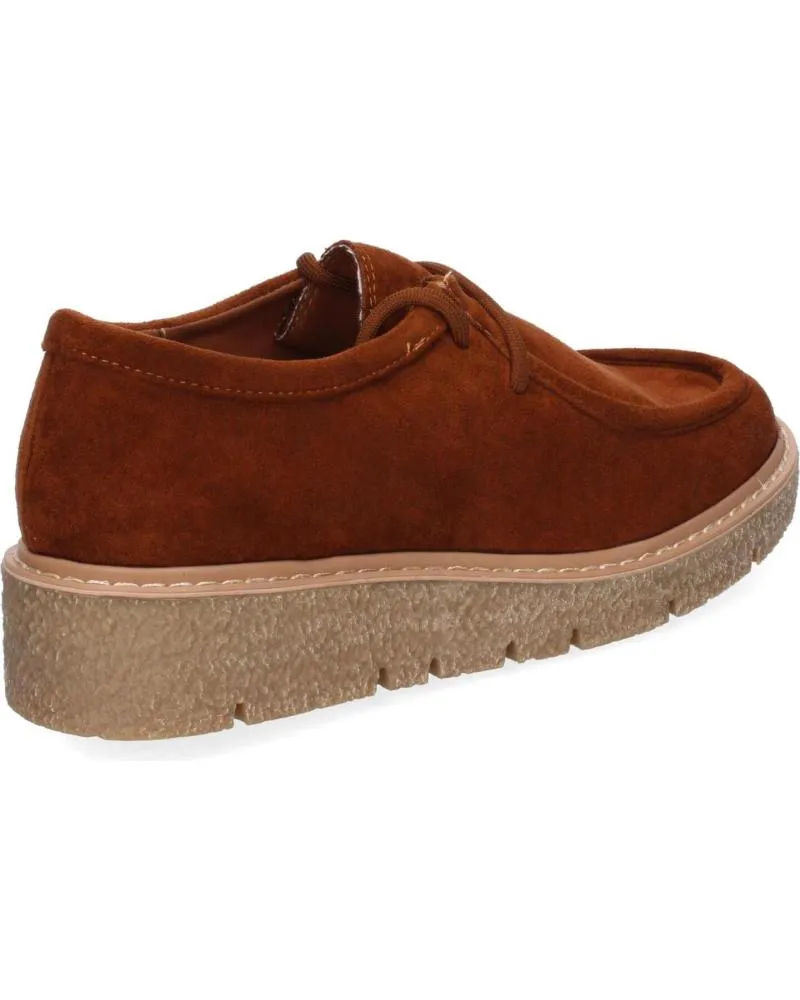 Mocasines PUNTOSALAO  de Mujer MOCASINES DE MUJER ESTILO WALLABEE COMODOS COLOR CAMEL YZ24-  VARIOS COLORES