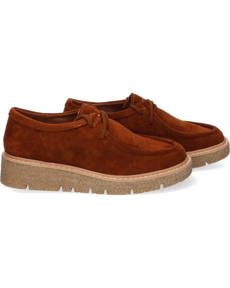 Mocasines PUNTOSALAO  de Mujer MOCASINES DE MUJER ESTILO WALLABEE COMODOS COLOR CAMEL YZ24-  VARIOS COLORES