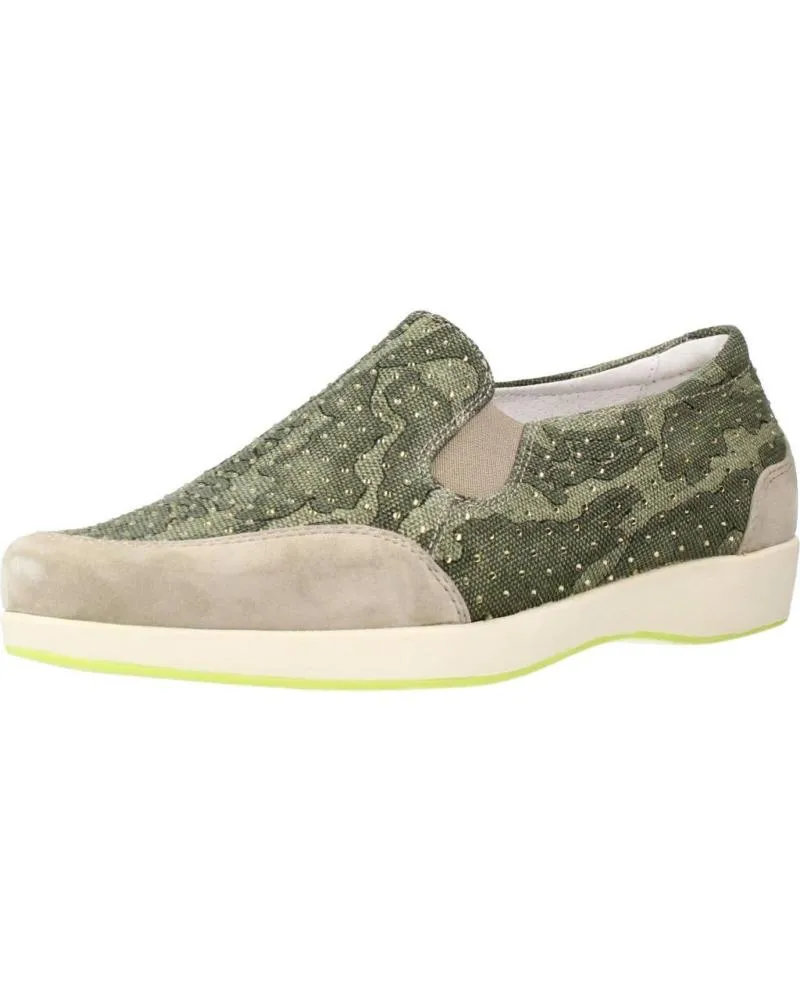 Mocasines STONEFLY  de Mujer MOCASINES MUJER MODELO CLAUDE 4 BIS CAMOUFL COLOR VERDE  Q31