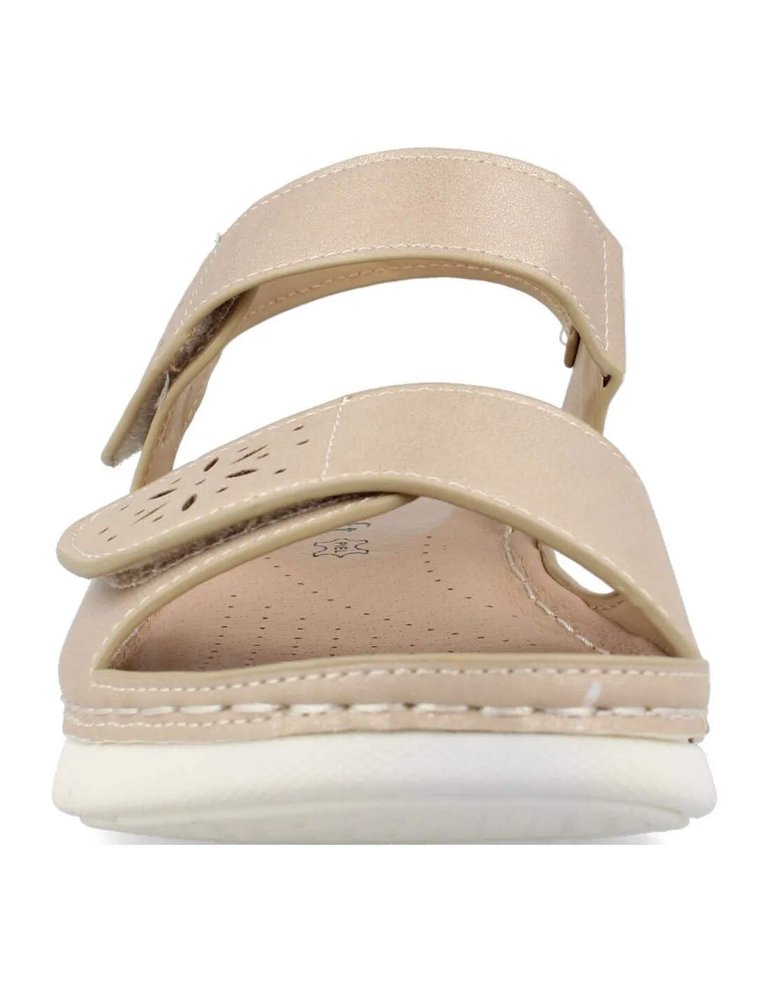 Mysoft - Sandalia Velcros Beige