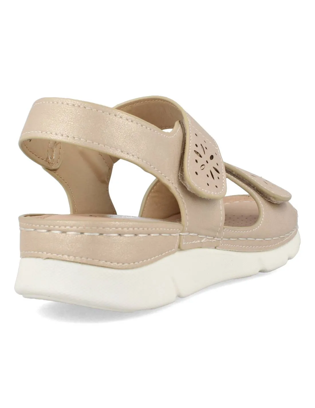 Mysoft - Sandalia Velcros Beige